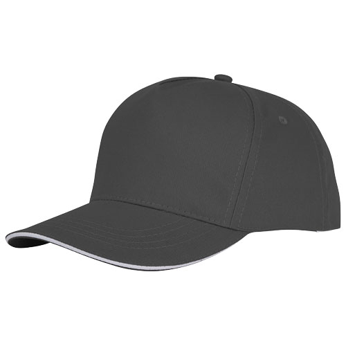 Casquette sandwich publicitaire 5 panneaux - Ceto Gris storm